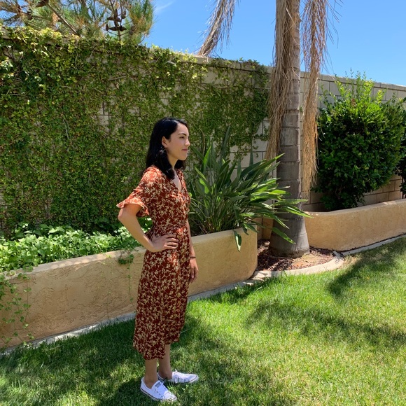 Rust Colored Long Dress - Picture 3 of 3